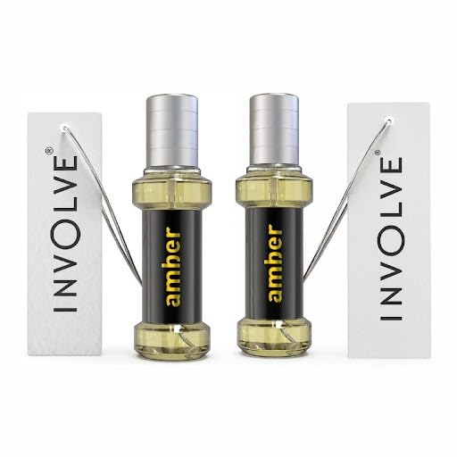 Image of Involve Elements Amber Spray Air Perfume - Pack of 2| Fine Fragrance Scent Air Freshener - IELE06-30 Ml | Long Lasting Fregrance | Car Perfume | Car Fresheners | Car Accessories 2026