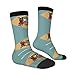 XZDZDX Flag of Delaware Polyester Mid-Calf Socks 2 Black-1 for Unisex - Skin-Friendly Elastic Fashion Crew Socks