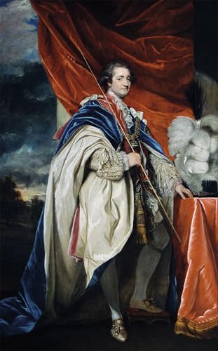 Lienzo de Joshua Reynolds 60x90cm ideal para salones clásicos y despachos elegantes
