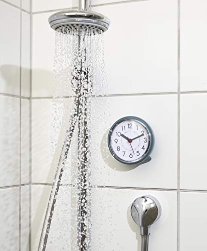 Tfa-Dostmann Analogue Bathroom, 60.3055.04, Moisture Proof Quartz Clock, Petrol-Green, (L) 102 X (B) 55 (94) X (H) 102 Mm #TOP2