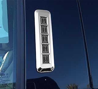 Truck Pillar Post Keypad Triple Chrome Plated Trim Cover (Chrome) for 2015-2016 Ford F150