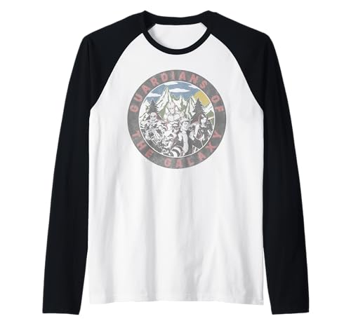 T-shirt raglan rétro Gardiens de la Galaxie pour fan de Marvel