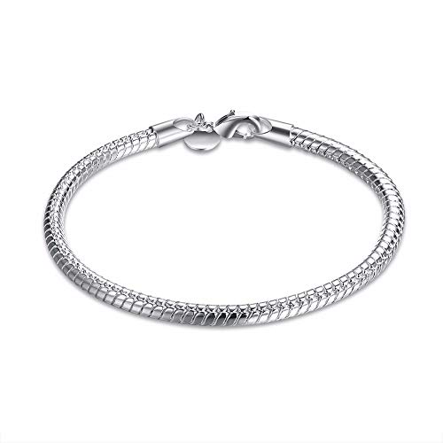 Bracelet Feng Shui anti-gêne en chaîne serpent 4mm pour le confort des femmes