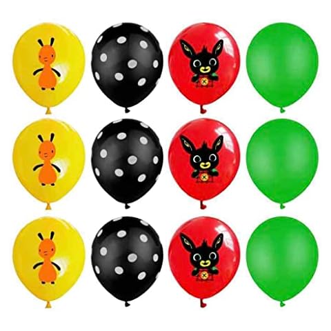 12pcs All New BING Bunny & Friends Latex Balloons For Kids Party Decorations Cover