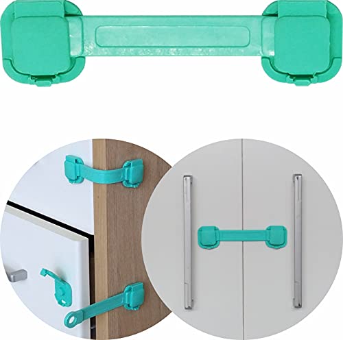 Kit 10 Travas Segurança Bebê Infantil Gaveta Armário Geladeira Microondas Vaso Sanitário Porta Freez