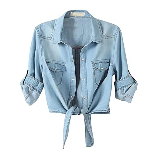 Jeansjacka damer kort jeansjacka damjacka övergångsjacka långärmad jeansjacka damer oversize damjackor sommar damkläder jackor damer sommar tunn jacka rock elegant festlig jacka, blå, XL