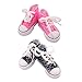 oshhni 2 Paia 7,5 Cm Moda Fatta a Mano Cima Stringata 1/3 BJD 60 Cm Scarpe Sneakers Fai da Te