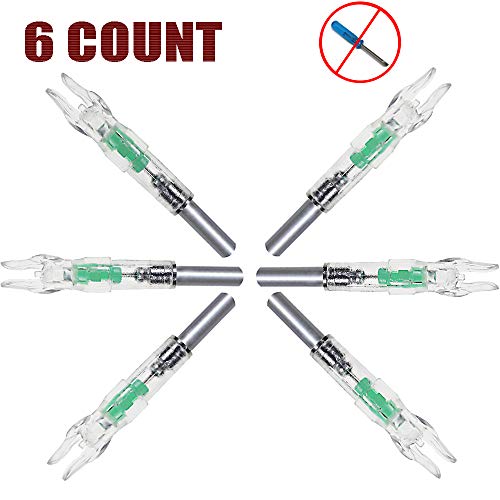JIANZD Led Nocks 6.2mm Automatic Light Nocks Replaceable Arrow Nocks for Hunting Shooting-6