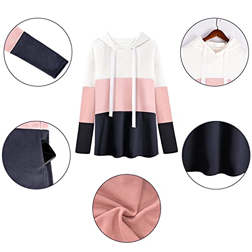 Donna Felpa con Cappuccio Autunno Inverno Lungo