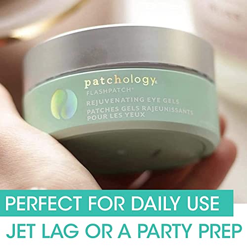 Patchology Rejuvenating Under Eye Gels - Hydrating Eye Mask W/Caffeine & Collagen - Under Eye Patches For Dark Circles - Puffy Eyes Care, Minimize Puffiness & Wrinkles Reducer (30 ​Pairs) #TOP6