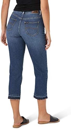 Lee Women's Legendary Regular Fit High Rise Released Hem Crop Capri Jean,  Glory, 10 : Amazon.sg: Fashion