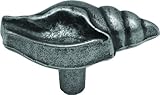Belwith Products PA0113-VP Conch Shell Knob, Vibra Pewter