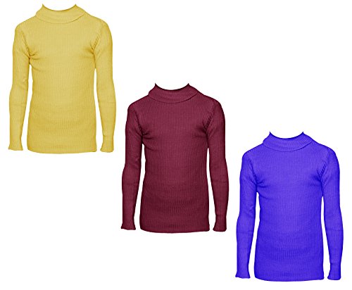 Image of IndiWeaves Boys' T-Shirt (Pack of 3) (10110-020405-IW-P3-20 Assorted 2-3 Years)