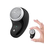 NYSID Men's Electric Portable Travel Shaver, Mini Pocket Size Rotary Razor for Men, Face Cordless Micro-USB Rechargeable…