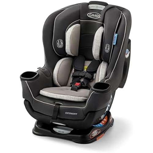Graco Extend2Fit Convertible Car Seat, Rear and Forward Facing Car Seat with Adjustable Extension Panel for Extra Legroom, Great Gift for Baby Shower or Baby Registry, Redmond