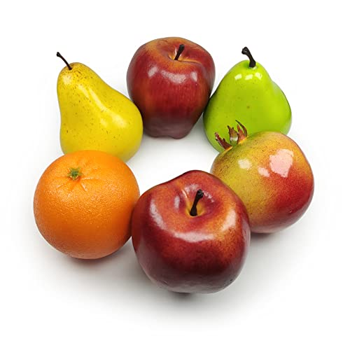 Lorigun LF231-CA Artificial Fruits Pack,Fake Fruits For Home Decor,Simulation Fruit Set,Faux Fruits Set For Party Chirstmas Decortion,Fruit Modle For Photoshoot,Fake Apples,Pomegranate,Mixture Fruits 6 Pieces/Set thumb #6