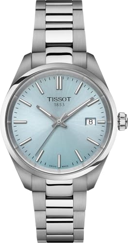 Image of Tissot Women's Watch PR 100 Turquoise Background 34 mm T150.210.11.351.00 316L Steel Case