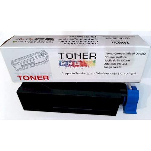 ECOPRO - Tóner para impresora OKIES4132 ES5112 ES4192 ES 4132 4192 5162 dn mfp dnw - Negro - Hasta 12.000 páginas - Compatible - Sustituye a 45807116