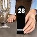 Tuanse 1-30 Table Order Numbers Restaurant Double Sided Acrylic Reception Number Stands Signs for Wedding Restaurant Seating Cafes Party Banquet(Black)