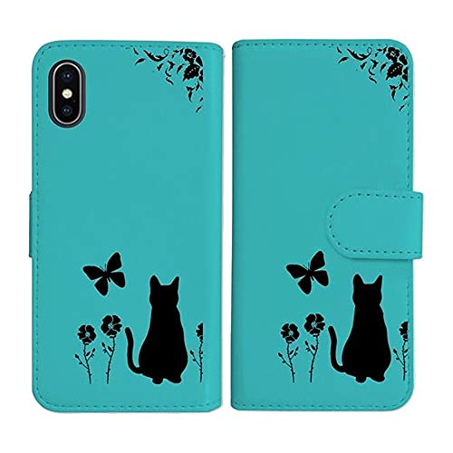 sslink OPPO Reno14 5G �I�b�| �Ή� �蒠�^ �u���[ �P�[�X �L �l�R �ԕ� a026 �u���b�N �_�C�A���[�^�C�v ���J�� �J�[�h���[ �t���b�v �J�o�[