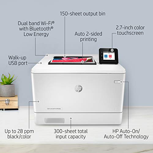 Hp Color Laserjet Pro M454Dw Printer (W1Y45A) ,White #TOP1