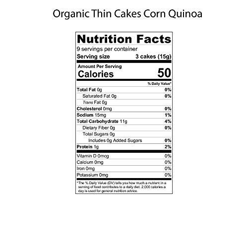 Suzie's Corn, Quinoa & Sesame Thin Cakes, 4.5 Oz #TOP3