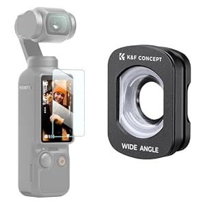 K&F Concept Groothoekmagneetfilters voor OSMO Pocket 3 Groothoekmagneetfilter Compatibel met DJI Osmo Pocket 3 (Aluminium)