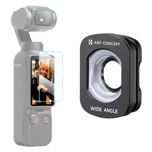 K&F CONCEPT Magnetic Wide Angle Lens Compatible with DJI OSMO POCKET 3, Wide Filter External Expanded View Lens Accessories