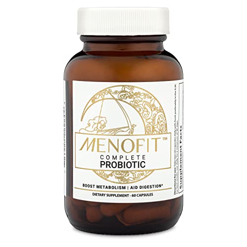 Menolabs Menofit - Menopause Supplements For Women - Menopause + Perimenopause Relief For Hot Flashes, Weight Management, Low Energy, Mood, Hormone Support - 60 Herbal Capsules With Probiotics #TOP3