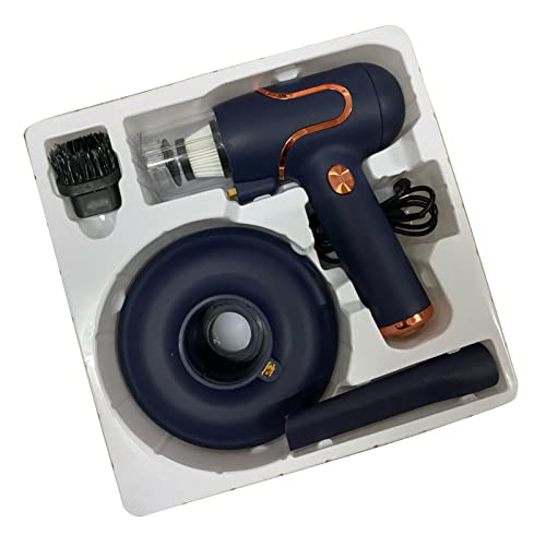 FEAW Aspirateur Anti-acariens, Aspirateur Portable sans Fil pour la Maison (Bleu foncé)