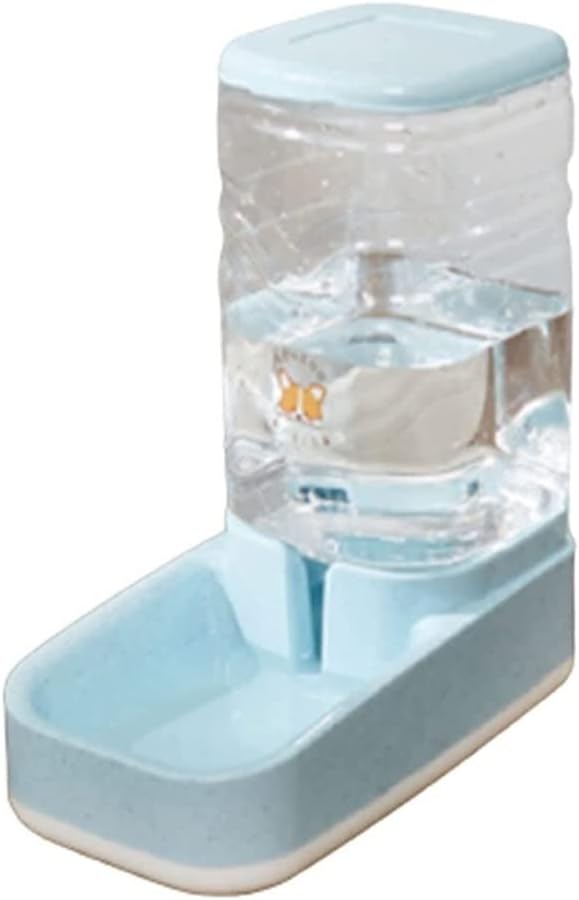 Supplies Cat/Dog High Capacity Feeder And Water Dispenser Set, Unplugged Gravity Pet Feeder,Water Storage Capacity 3.8L, Grain Storage Capacity 3.8L Pet water dispenser (Water dispensers)