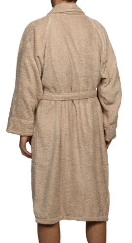 HOMECITY Terry Bathrobes Combed Cotton Terry Cloth Bath Robe for Women Men Luxurious Absorbent3