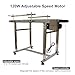 BREVELTION PVC Flat Belt Conveyor Stainless Steel Industrial Transport Conveyor Adjustable Speed Conveyor with Double Guardrails Conveyor Length 47.2inch Width 17.7inch Load 11LBS 120W