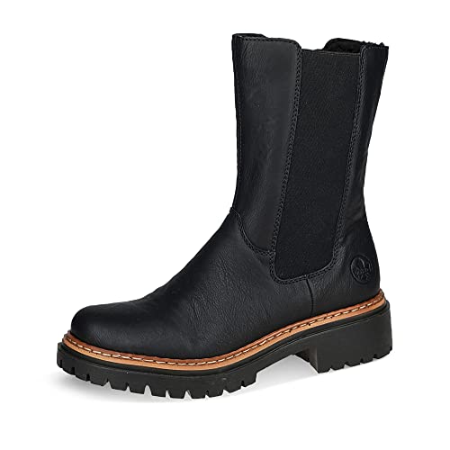 Preisvergleich Produktbild Rieker Damen 72683 Chelsea-Stiefel, Schwarz, 39 EU