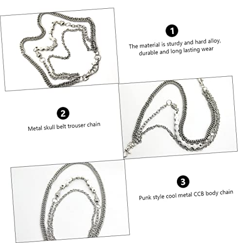 GALPADA Calças De Corrente Goth Acessórios Masculinos Decoração Steampunk Acessórios 1 PC Masculino
