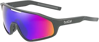 Bolle Shifter 55MM Shield Wrap Around Sunglasses for Men for Women +BUNDLE with ACCESSORY EYEWEAR KIT