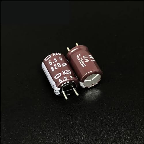 Condensateur électrolytique NCC KZG 8x12mm 6.3V 820uF à faible ESR pour PCB