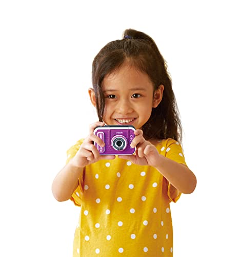 VTech - KidiZoom Vidéo Studio HD Violet, Appareil Photo Numérique Enfant, Photo, Selfie, Vidéo HD, Écran Couleur avec Trépied et Fond Vert, Cadeau Enfant de 5 Ans à 12 Ans - Contenu en Français – vue 5