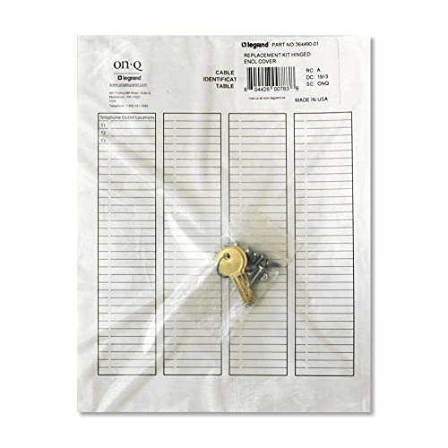 On-Q/Legrand 364490-01 Replacement Key Kit, Hinged Enclosure On-Q/Legrand 364490-01 Replacement Key Kit, Hinged Enclosure