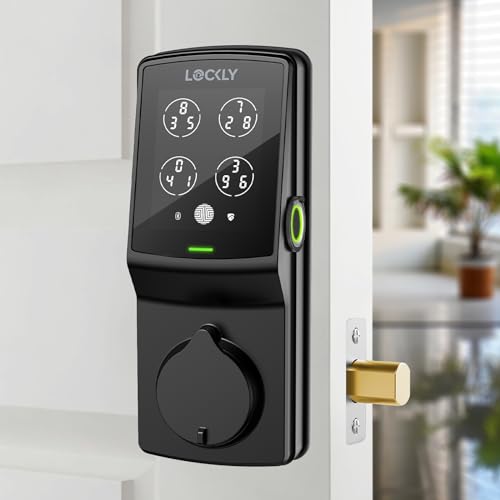 Lockly Secure Plus, Keyless Entry Door Lock, Smart Locks for Front Door, Smart Lock Deadbolt, PIN Genie® Keypad, 3D Biometric Fingerprint Sensor, Auto Lock Smart Door Lock thumbnail 2