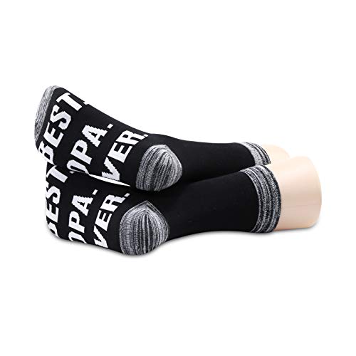 JXGZSO 2 Pairs Opa Gift Grandpa Socks Papa Gift Best Opa Ever Father's Day Gift4