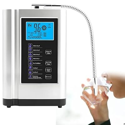 Alkaline Water Ionizer, PH 3.5-10.5, Home Alkaline Water Filter, Up to -500mV ORP, Water Purifier Machine, with 7 Water Settings, 8000 Liters Per Filter,Auto-Cleaning,Intelligent Voice Silver