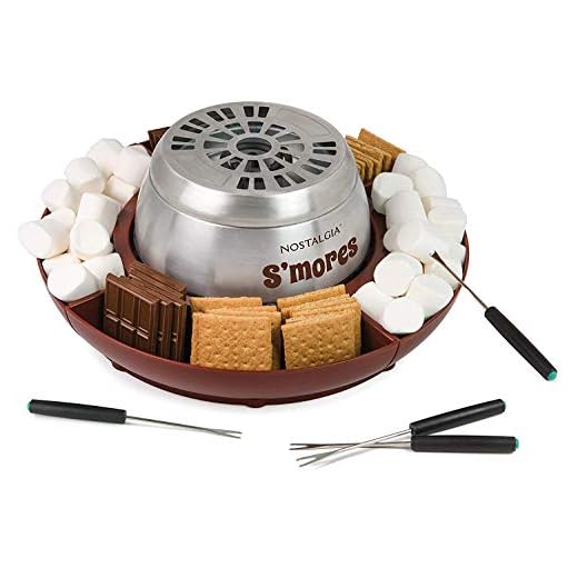 Nostalgia LSM400 Indoor Electric Stainless Steel S'mores Maker