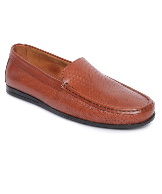 Men’s Dolphy Perforated Leather Slip-On Casual Loafers for Office & Travel-image-39