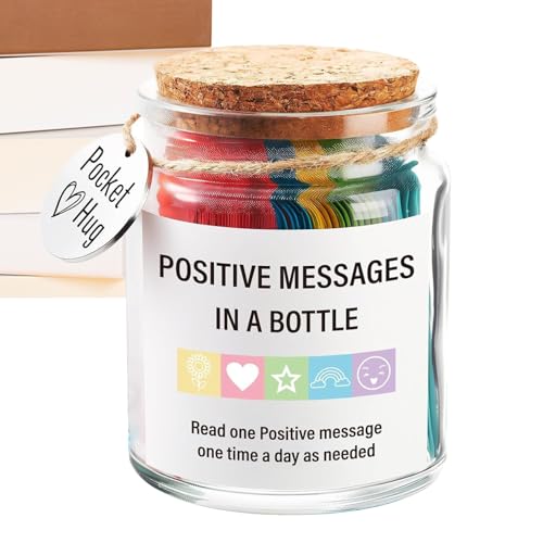 Bocal de messages positifs cultivez le bonheur avec des cartes