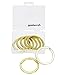 Shapenty 1.2 Inch Flat Split Key Chain Ring Connector Metal Keychain Part Keyring Clip Loop Holder (Gold, 7PCS)