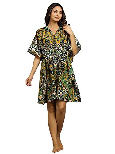 Image of Ravaiyaa - Attitude is everything Womens Soft Crepe Silk Casual Dress Summer Floral Printed Dress Ladies Tank Midi Sundress