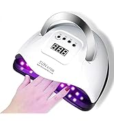 BEENLE UV LED Nail Lamp 180W, 57 LEDs Fast Dry Gel Light Nail Dryer,Portable Handle Curing Lamp 4...