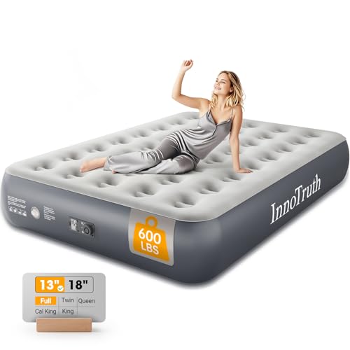 InnoTruth Camping Air Mattress Bed, Air Mattress Full with Built in Pump, Family Choice Award Winner-Ideal for Travel & Outdoor