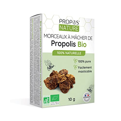 Propos Nature - Propolis Pure À Mcher Bio (Certifiée Ab) - Contenance : 10G